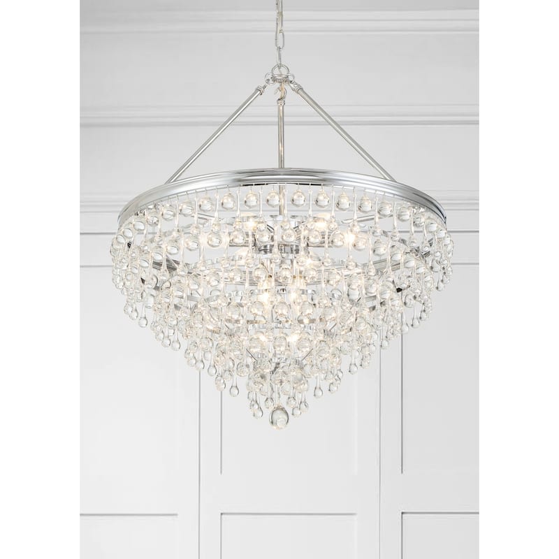 Crystorama Lighting Group Calypso 8 Light 24" Wide Chandelier with