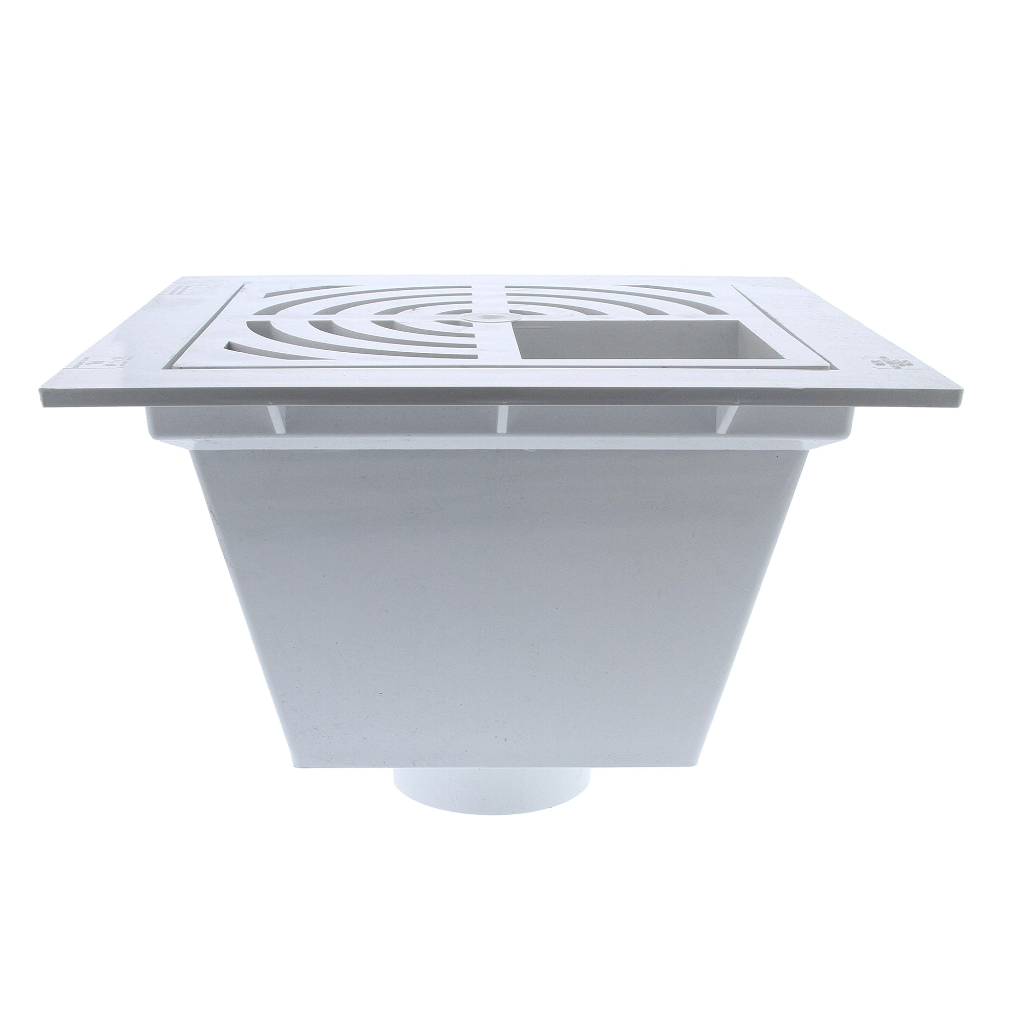 Jones Stephens S49053 3" PVC Hub Fit Floor Sink with 3/4 Top Grate and
