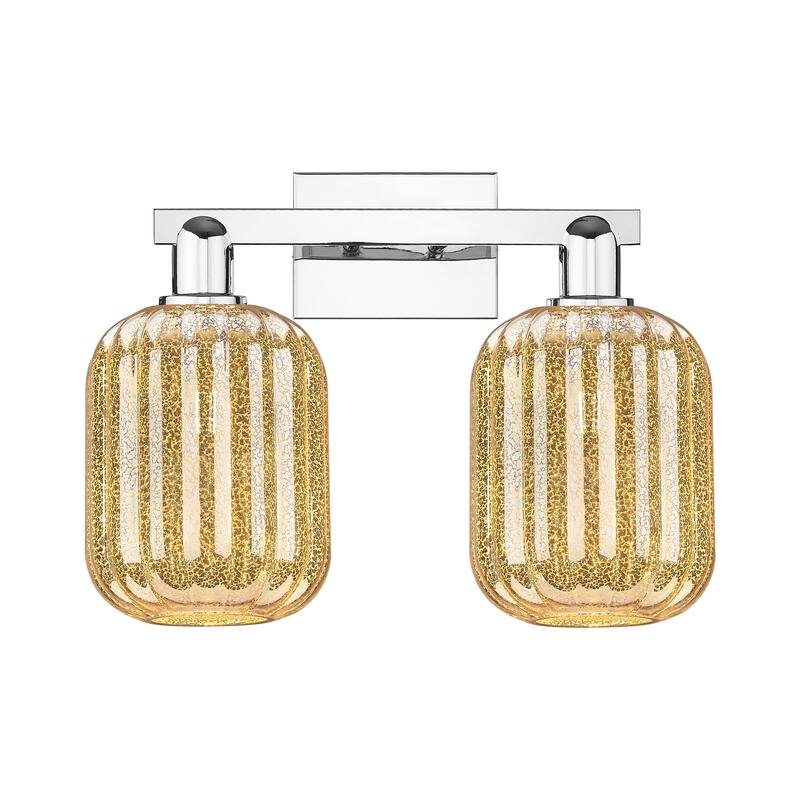 Innovations Lighting Downtown Urban - Preston - 2 Light 16" Jar Shade Bath Vanity Light