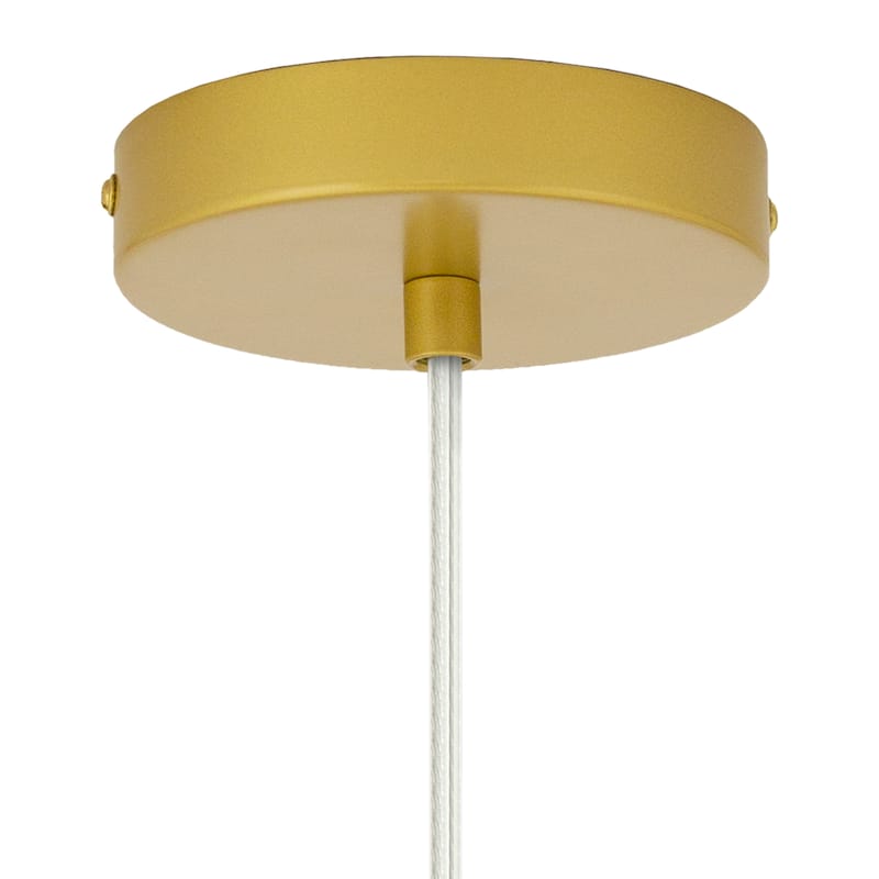 Maya River of Goods Gold- or Silver-Painted Metal 9.875-Inch Pendant Light with Frosted Globe Glass Shade