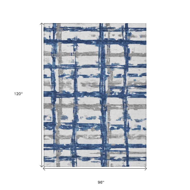 HomeRoots Striped Transitional Rectangle Outdoor Rug