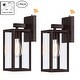 preview thumbnail 43 of 50, 2-pack 13" H 1-Light Black Outdoor wall Lantern(Dusk to Dawn could be chosen)