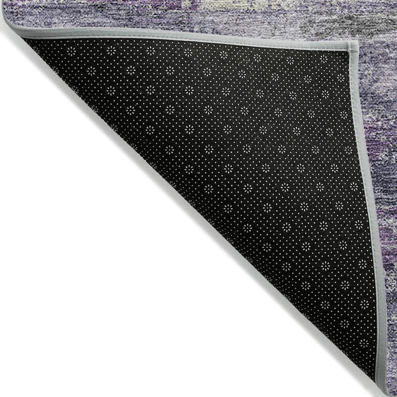 Machine Washable Indoor/ Outdoor Abstract Modern Chantille Rug