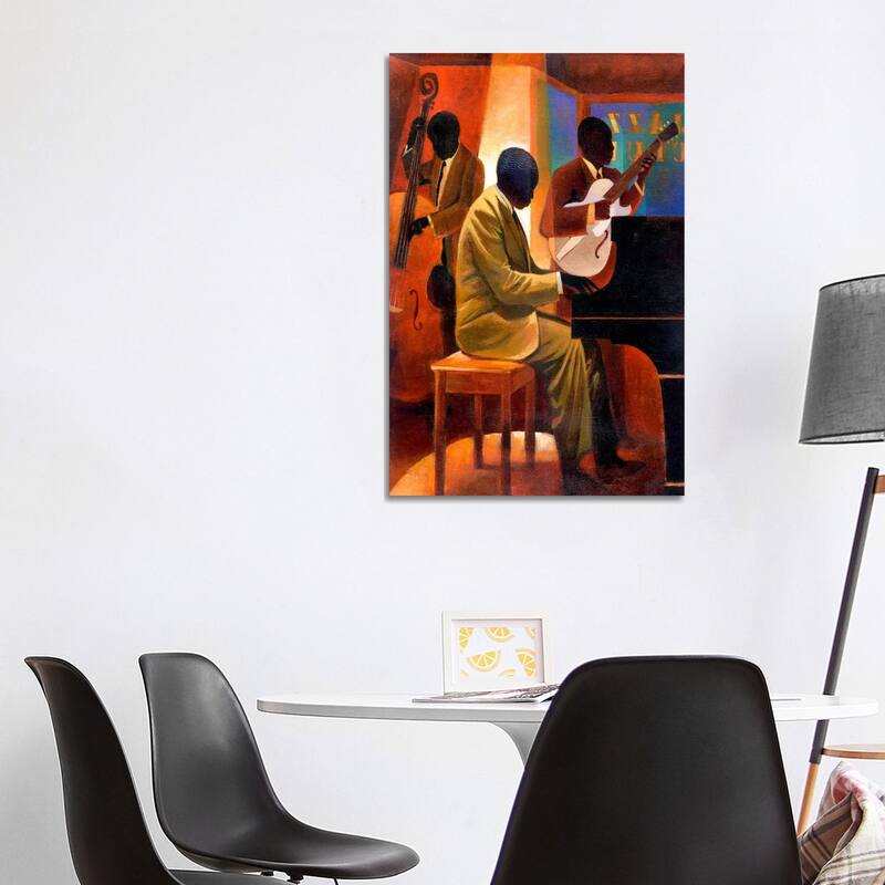 iCanvas "Piano Man" by Keith Mallett Canvas Print - 40x26x1.5