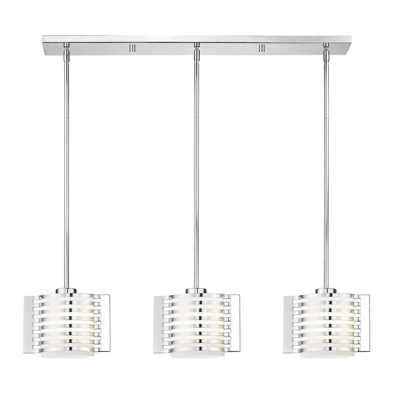 Livex Lighting Hilliard 3 Light 36-1/2" Wide Linear Pendant with Hand