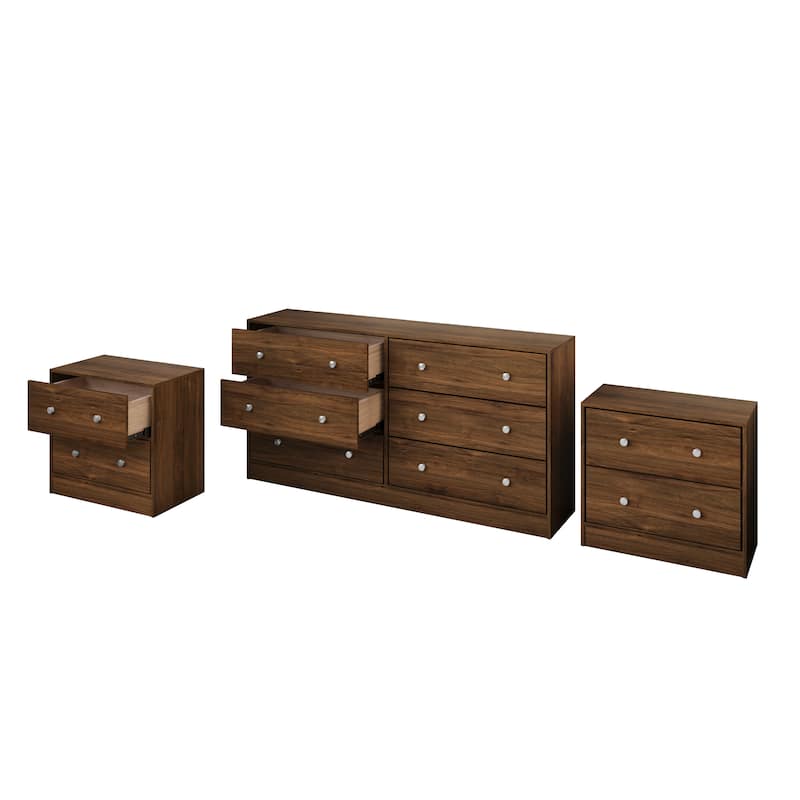 Clayfell Altoona Dresser with 2 Nightstands