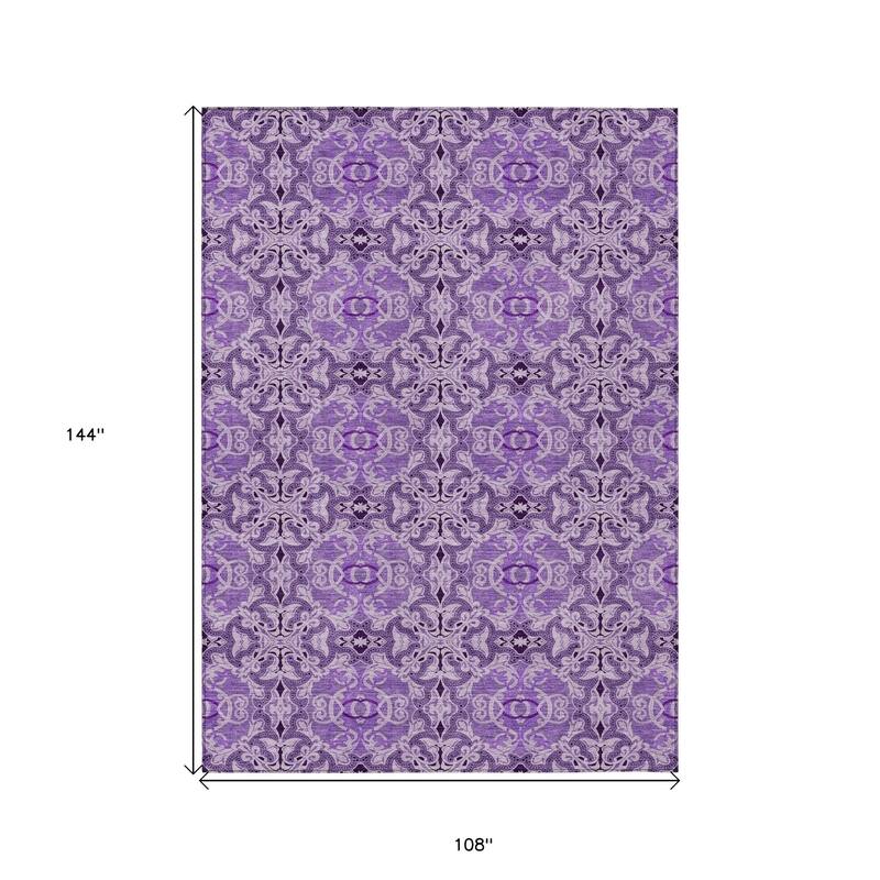 HomeRoots Medallion Transitional Rectangle Outdoor Rug