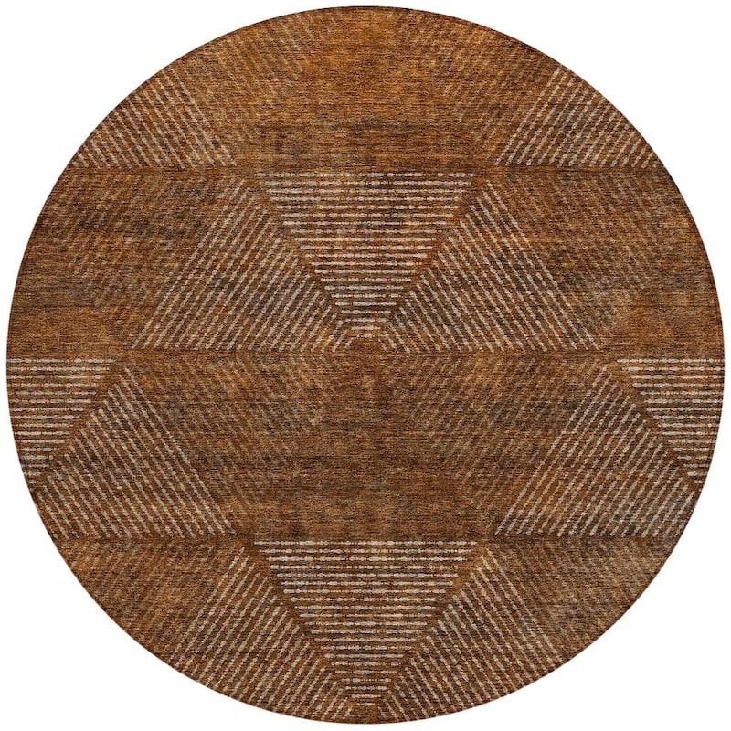 HomeRoots Geometric Transitional Rectangle Outdoor Rug