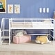 preview thumbnail 20 of 32, Simple & Space-saving Design Mid Metal Loft Bed with Storage stairs, Twin Size