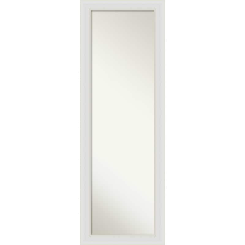 Non-Beveled Full Length On The Door Mirror - Flair Frame - Outer Size: 18 x 52 in