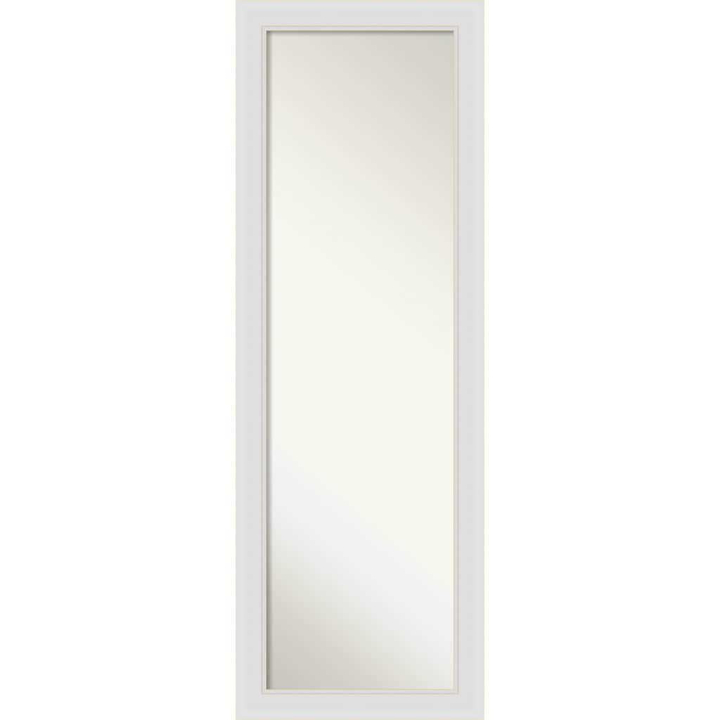 Non-Beveled Full Length On The Door Mirror - Flair Frame - Outer Size: 18 x 52 in
