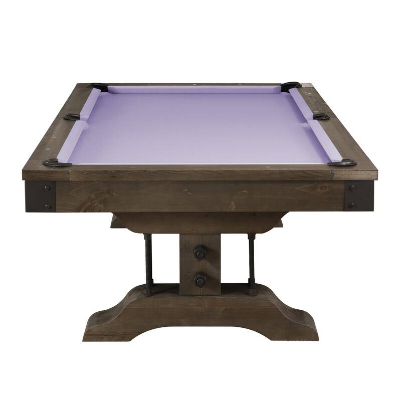 Manchester Slate Pool Table W/O Dinning top & Bench - Grey/Pink