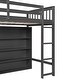 preview thumbnail 4 of 16, Multi-Functional Twin Size Loft Bed with 8 Open Storage Shelves and Built-in Ladder, Space Saving, Solid Construction, Gary