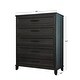 preview thumbnail 5 of 4, Abbyson Cindi Grey 5 Drawer Chest