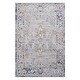 preview thumbnail 1 of 5, LOOM & LUXE Collection Ivory/Grey/Traditional Non-Shedding Area Rug 120" D x 93" W x 0.28" H