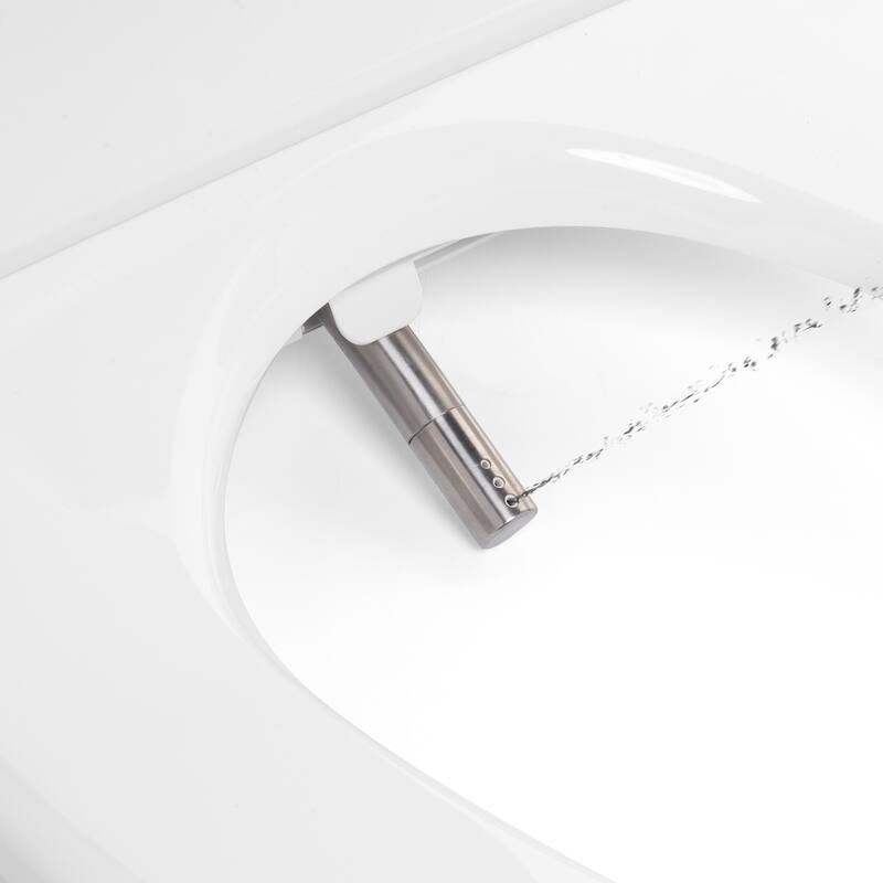 Brondell Thinline T66 Bidet Toilet Seat, Elongated White