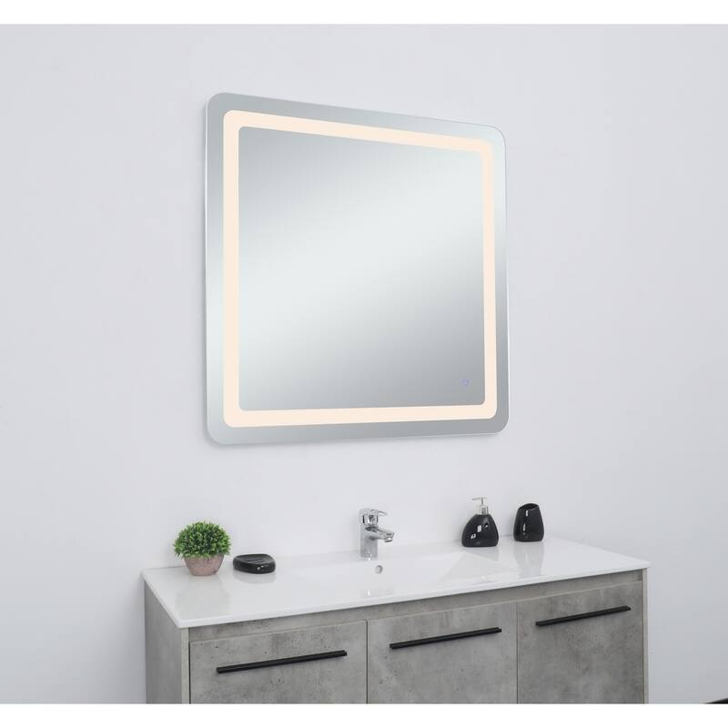 Indigo Home 36in x 36in soft edge LED mirror