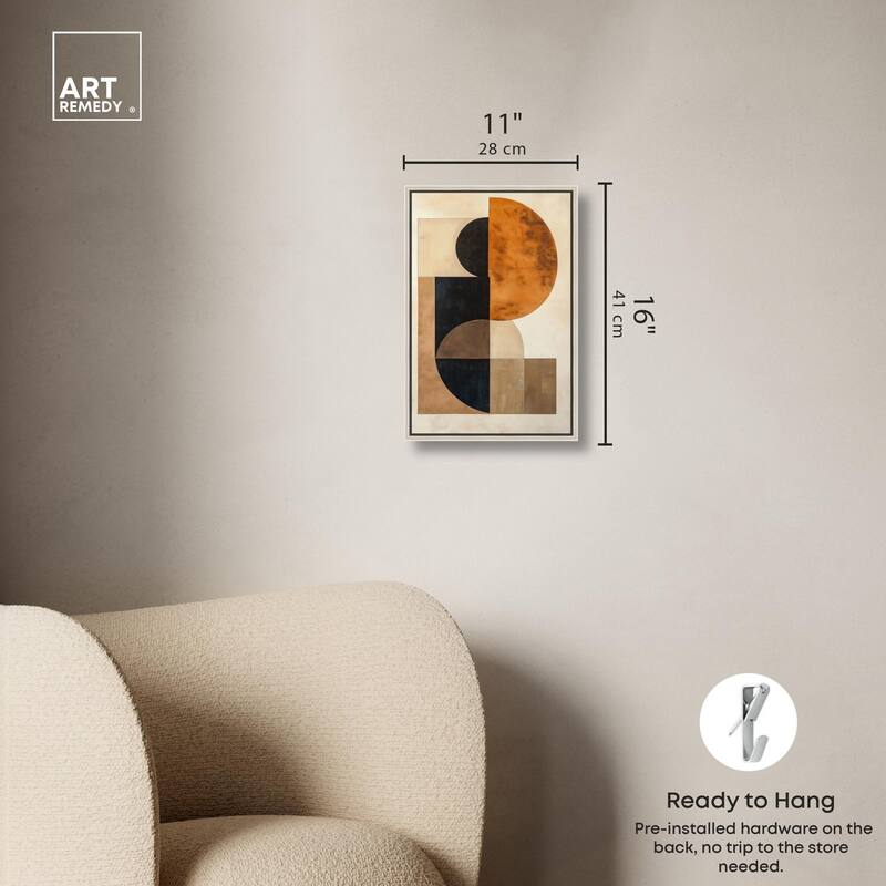 Divided Circle II Canvas by Art Remedy