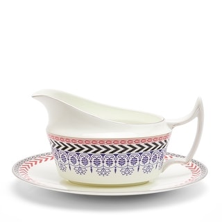 Wedgwood Festive Sauce Boat & Stand