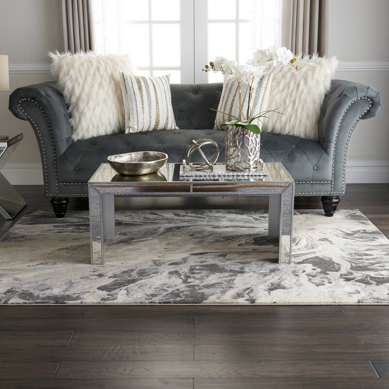 Inspire Me Home Decor Neutral Modern Abstract Area Rug - 3'10" x 5'10" - Multicolor