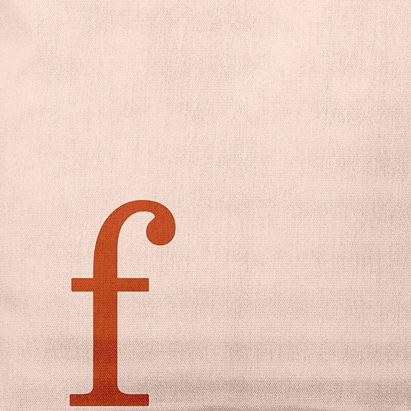 Modern Monogram Indoor/Outdoor Throw Pillow-F