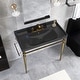 preview thumbnail 39 of 46, 24 inch Stainless Steel Freestanding Bathroom Vanity Set with Integrated Ceramic Sink
