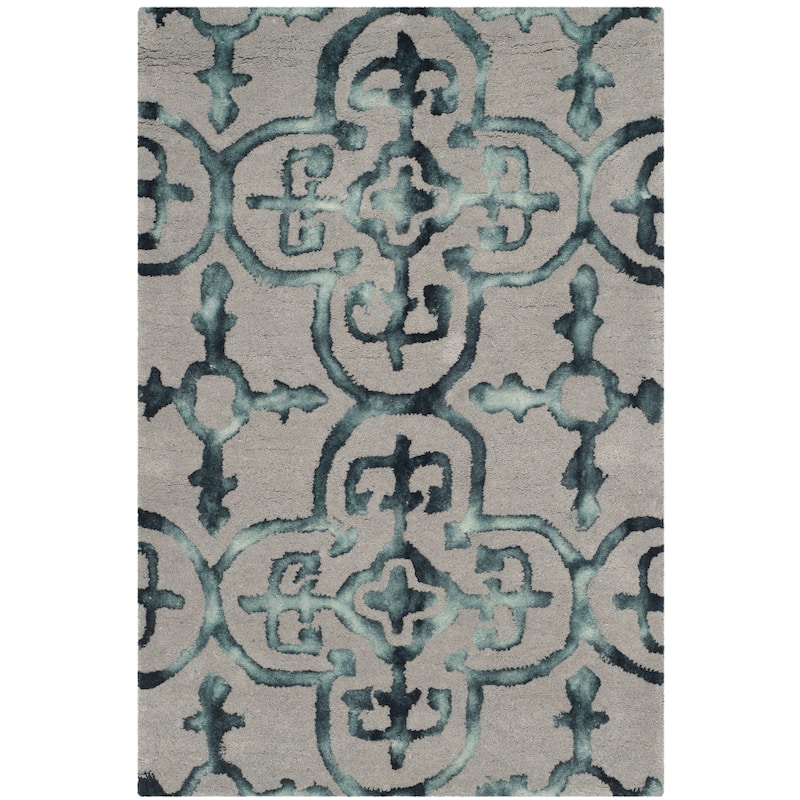 SAFAVIEH Handmade Dip Dye Reintraut Watercolor Vintage Boho Wool - 2' x 3' - Grey/Charcoal - Runner/Rectangle