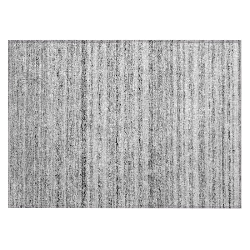 Machine Washable Indoor/ Outdoor Chantille Stripes Rug