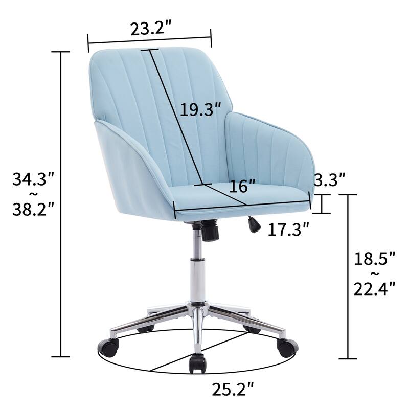 Ergonomic Adjustable Office Chair with Lumbar Support, Swivel Design, and Memory Foam Cushion