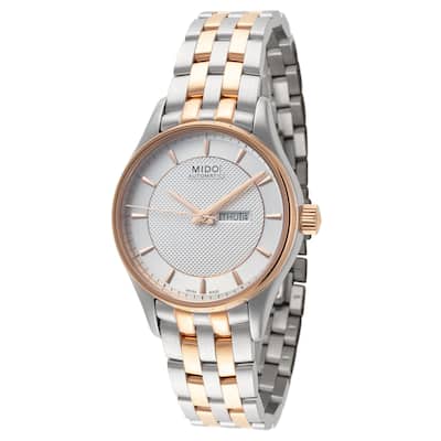 Mido Women's Belluna 33mm Silver Dial Stainless Steel Automatic Watch - Two-Tone - One Size