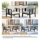 preview thumbnail 92 of 195, Outdoor Teak Solid Wood Patio Furniture Set Loveseat Armchair Table Collection