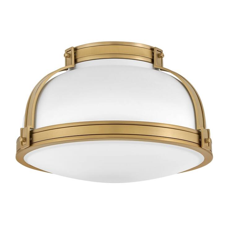 Hinkley Lighting 46351 Barton 2 Light 15" Wide Flush Mount Ceiling