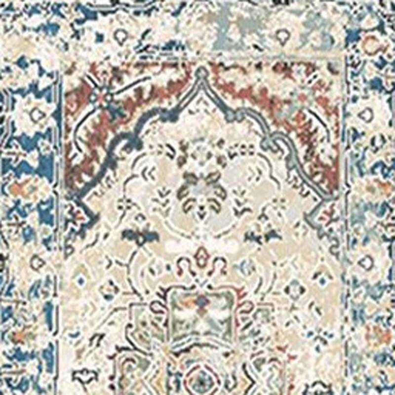 Cele Distressed Traditional Stain Resistant Woven with Fringe Area Rug By HomeRoots