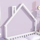 preview thumbnail 4 of 7, Full Size House-Shaped Headboard Floor Bed with Fence Guardrails and Door, Features Pine Wood Construction