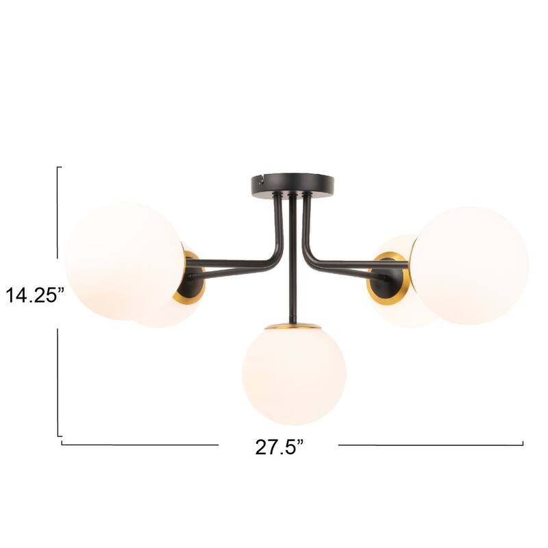 Sputnik Flush Mount Glass Ceiling Light
