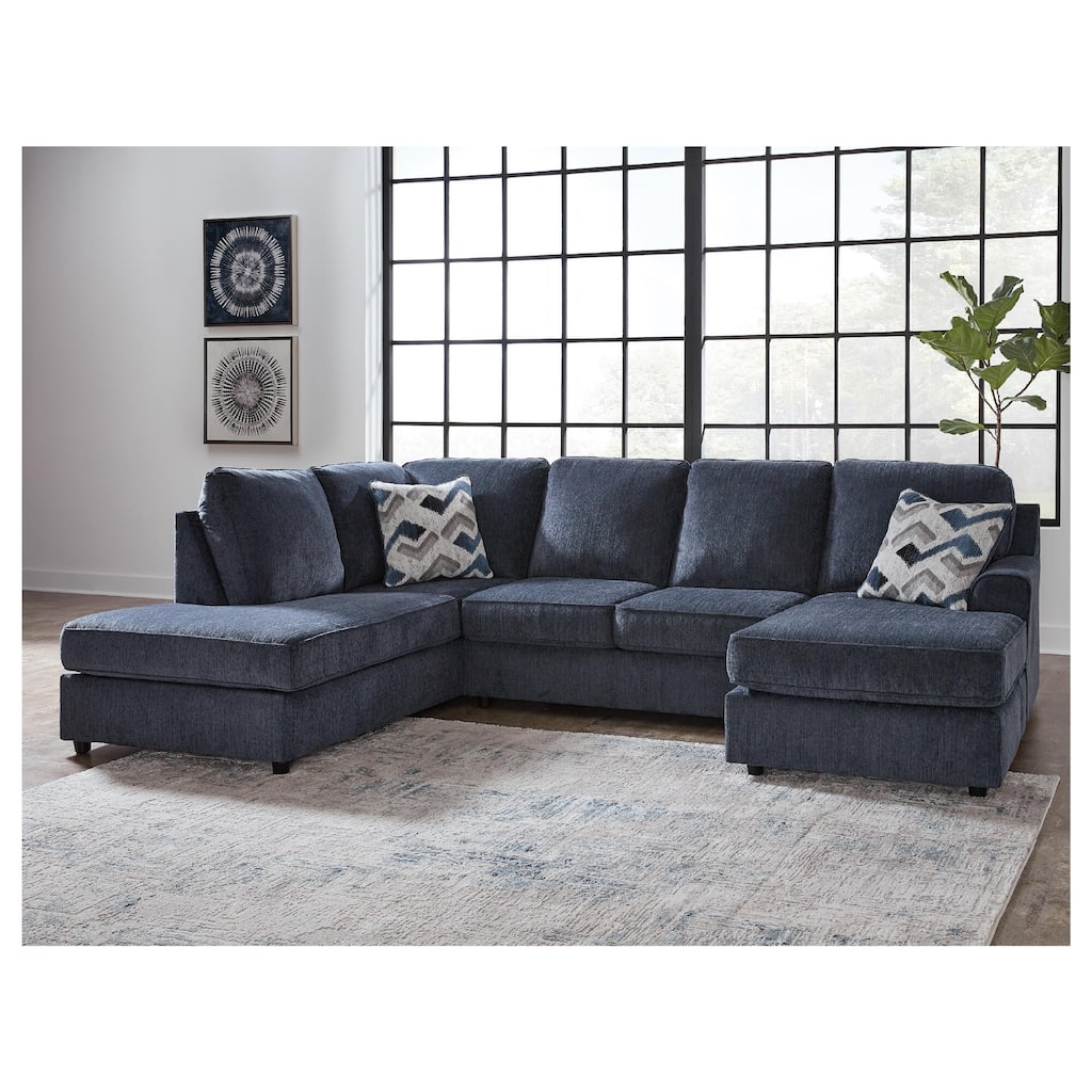 Signature Design by Ashley Albar Place 2-Piece Sectional - 124"W x 86"D x 39"H
