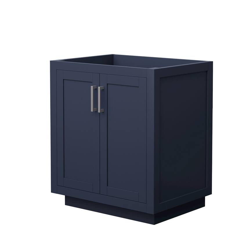 Wyndham Collection WCF2929-30S-CX-MXX Miranda 30" Single Free Standing - Dark Blue / Brushed Nickel Hardware