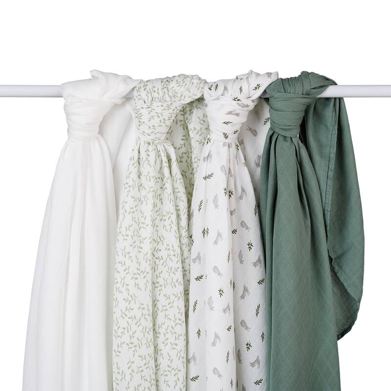 lulujo 4pk Swaddles Bamboo
