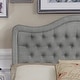 preview thumbnail 8 of 19, Moser Bay Murphy Grove Diamond Tufted Queen / King Upholstered Panel Bed