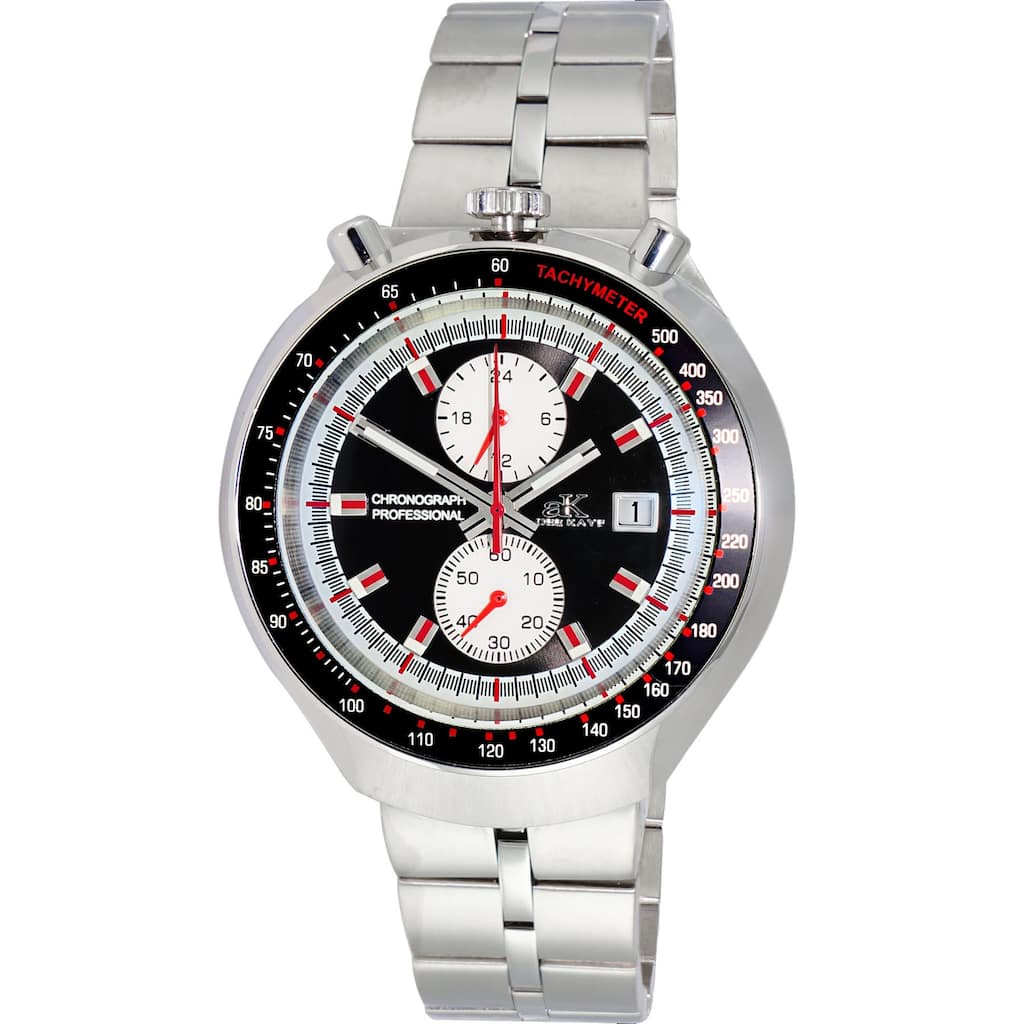 Adee Kaye Men's Muscle Black Dial Watch - AK5662-MBK - 6 (36)
