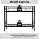 preview thumbnail 3 of 14, Black Twin over Twin Size Metal Bunk Bed with Ladder and high Guardrail, Able to Split, Metal Bunk Bed, Storage Space