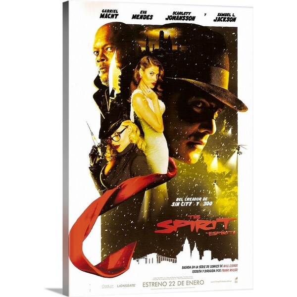 "The Spirit - Movie Poster - Argentine" Canvas Wall Art