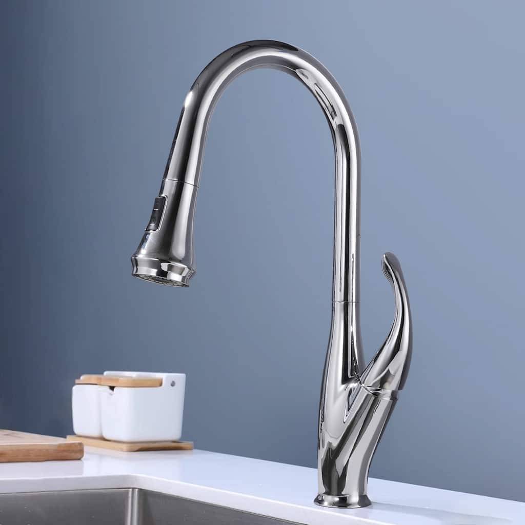 Topcraft High-arc Stainless Steel kitchen Sink Faucet