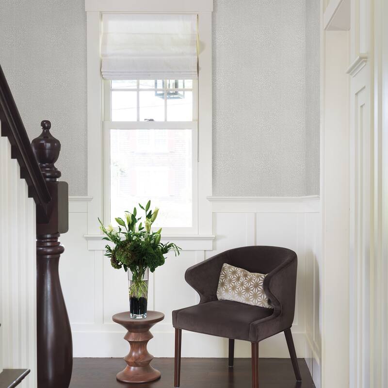 A-Street Prints Zenith Grey Abstract Geometric Wallpaper