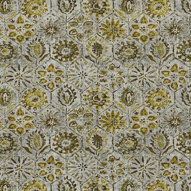 HomeRoots Floral Transitional Rectangle Outdoor Rug