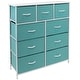 preview thumbnail 1 of 42, Modern Color Print 9-cubby Storage Tower Aqua