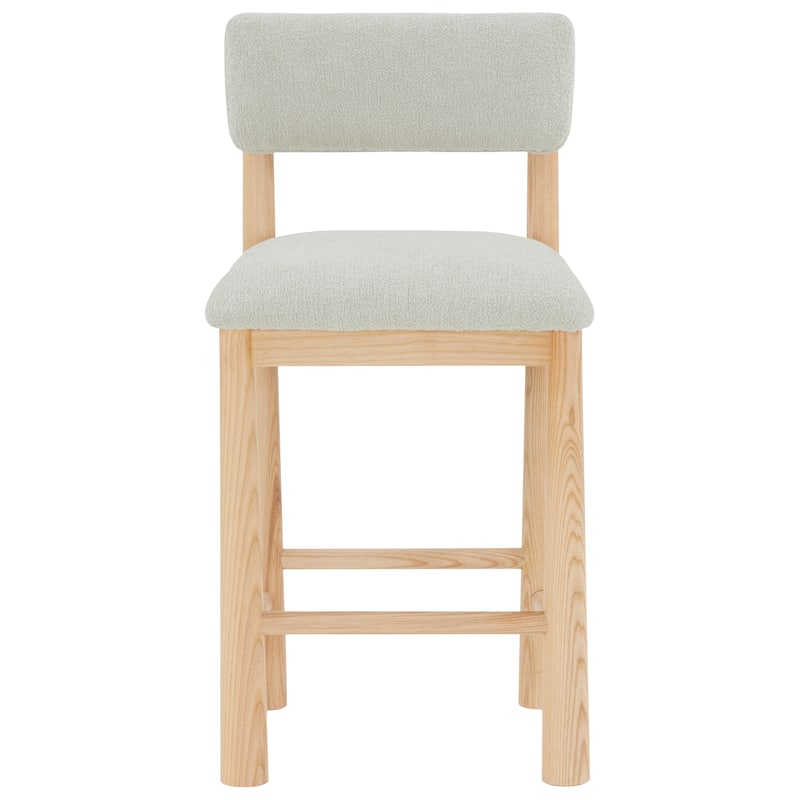 SAFAVIEH Couture Wrenley Boucle 26-inch Counter Stool - 19"W x 19"D x 37"H