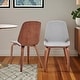 preview thumbnail 1 of 62, Brinley Walnut or Black Wood Upholstered Dining Chair