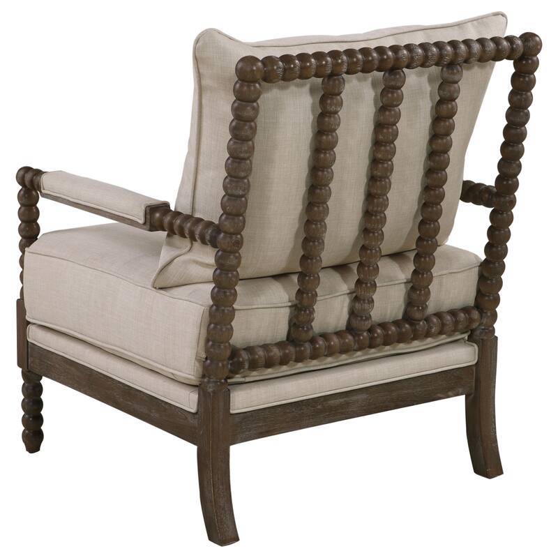Blanchett Upholstered Bobbin Accent Chair