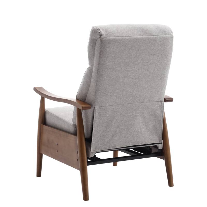 Modern 26.38" Upholstered Adjustable Chaise Lounge Chair with Wood Frame for Living Room